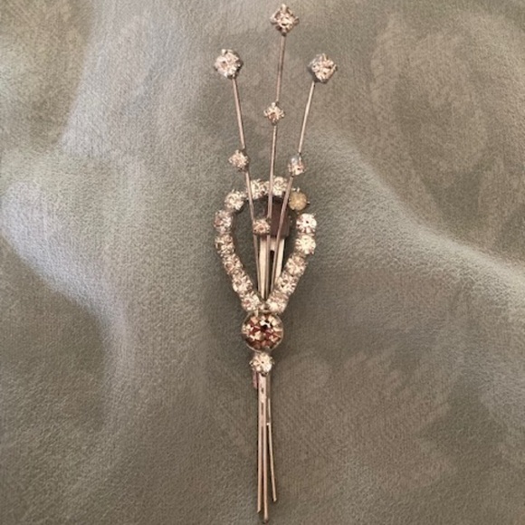 1950\'s  Rhinestone Hair Clip main image 7